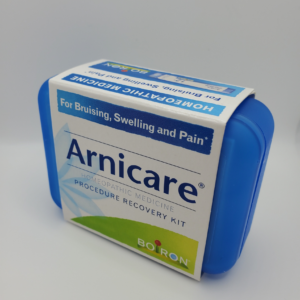 a box of armicare on a white surface.