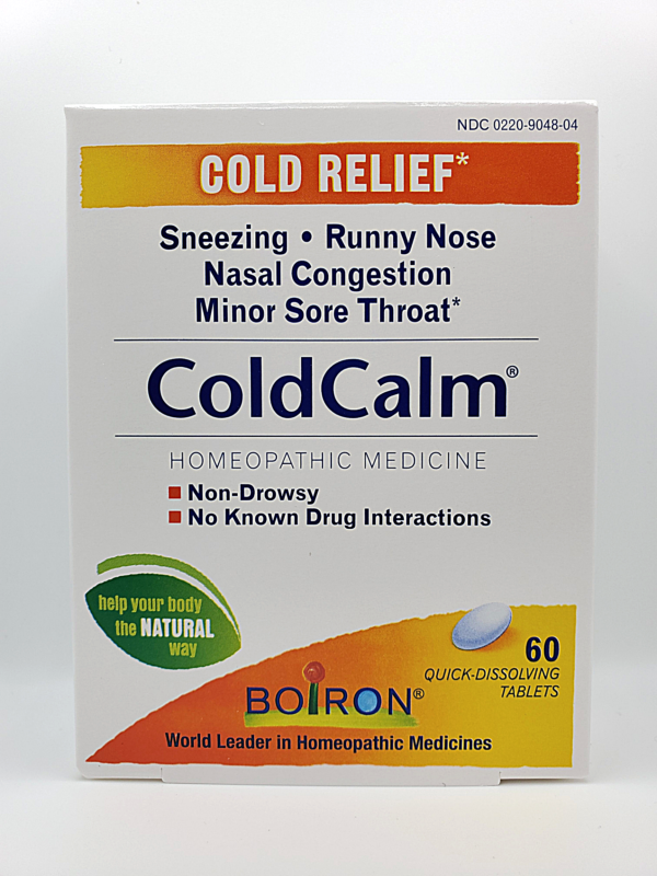 a close up of a box of cold calm.