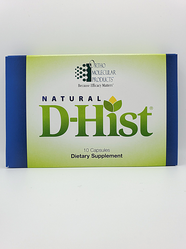 a box of d -hist sitting on a white surface.
